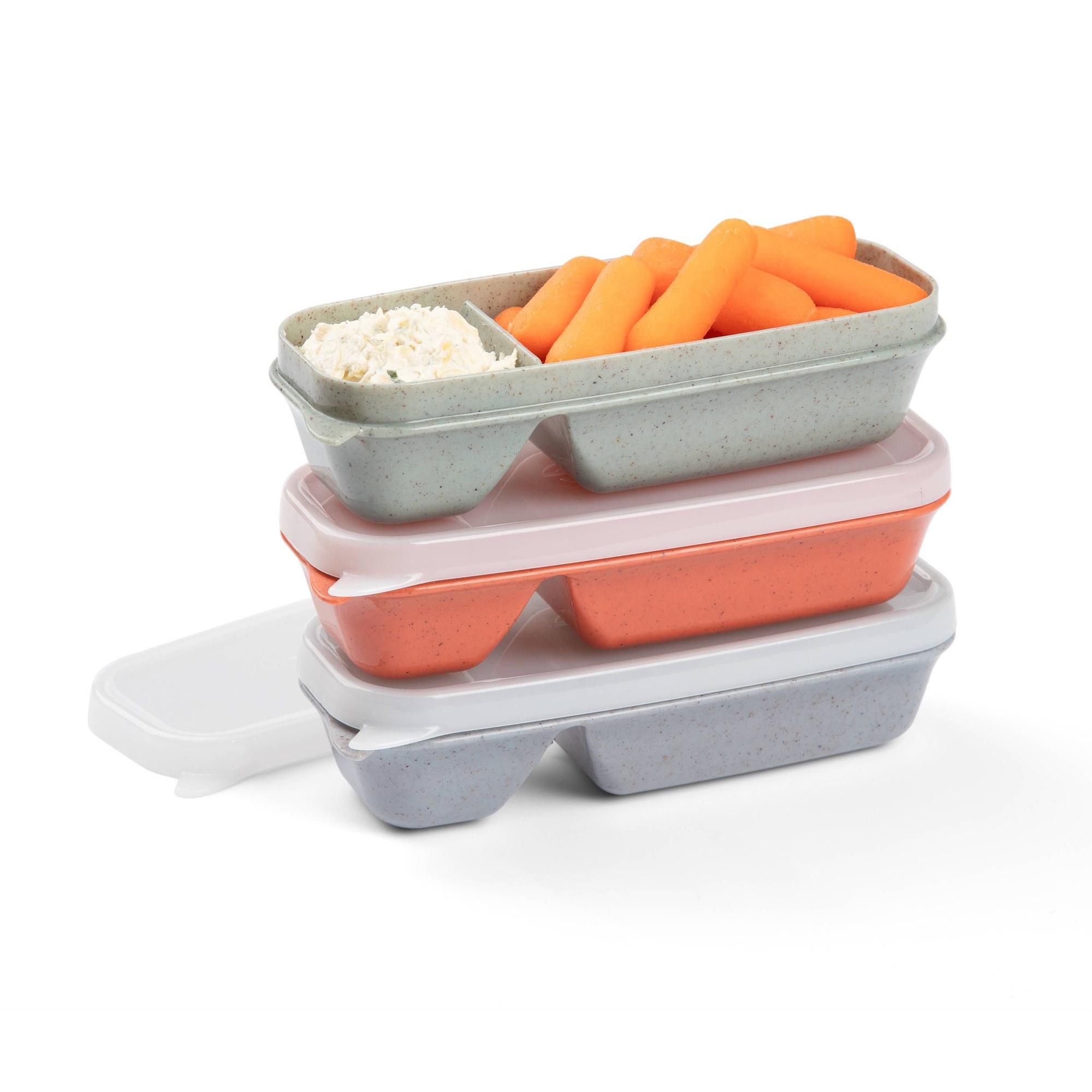 Snack Container Travel - Auslaufsicherer Snack- und Dip-Aufbewahrungsbehälter mit Sicherheitsverschlussdeckel