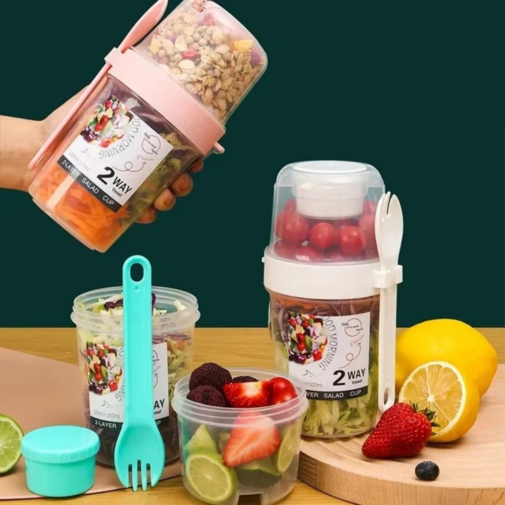 Snack Container Travel - Tragbare Salat Tasse Frühstück Tasse Lebensmittel