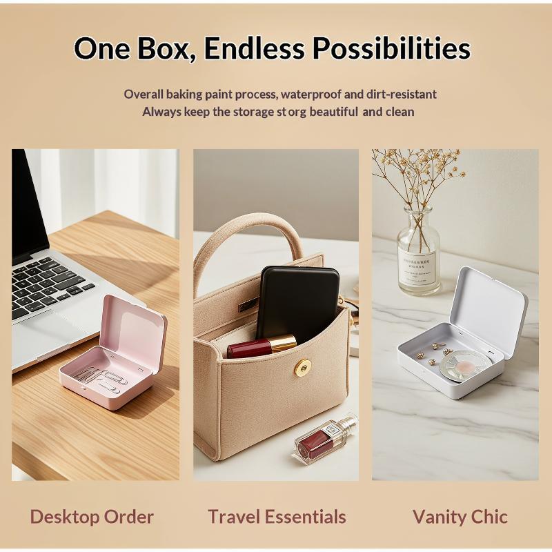 Snack Container Travel - Lebensmittelechte Mini-Rechteckige Metalldose, Leerer Blechbehälter mit