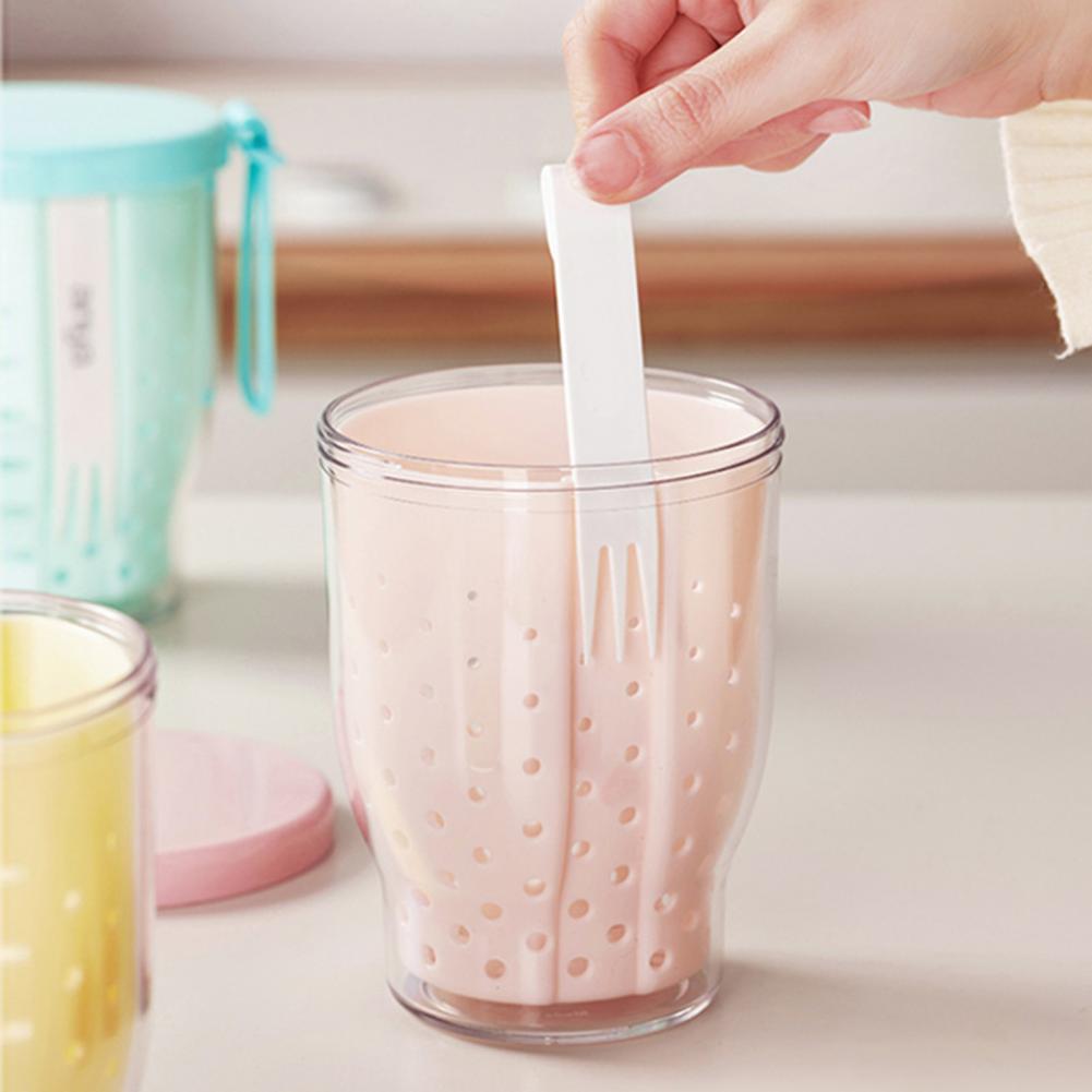 Snack Container Travel - Obstbecher-Behälter, tragbarer Snack-Behälter, tragbarer Obstsalat-Behälter mit