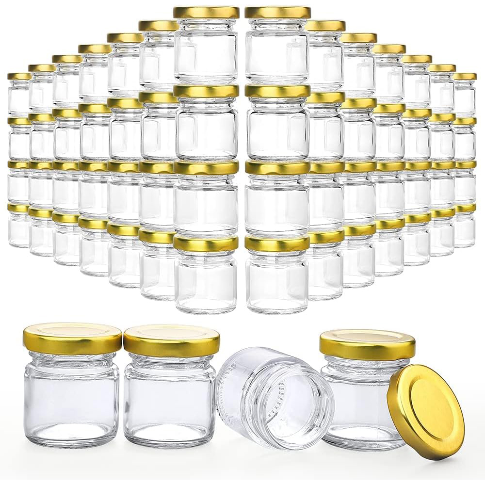 Baby Food Jars Glass - Kleine Gläser mit Deckel, 1,5 oz