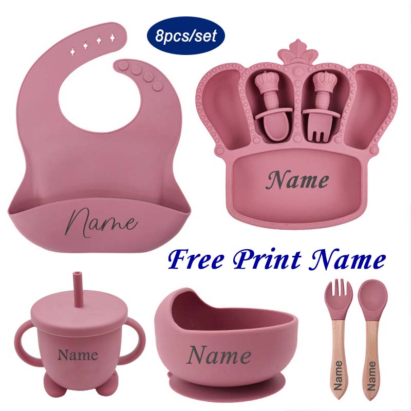 Baby Food Name - Personal isierter Name Baby Fütterung platte