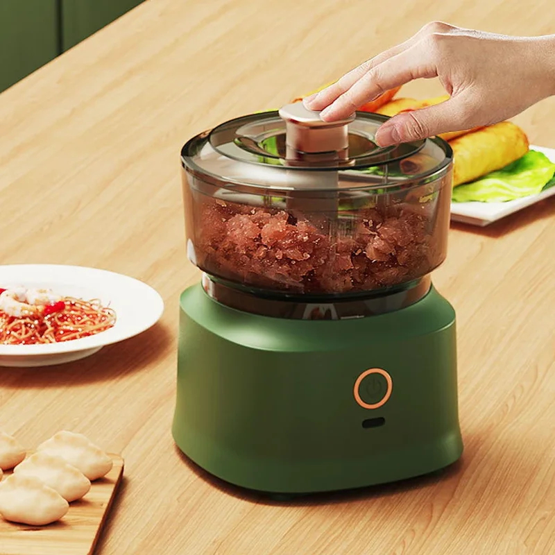Baby Food Meat - Mini-Fleischzerkleinerer Elektrischer Knoblauchzerkleinerer Multifunktionale Kabellose Küchenmaschine