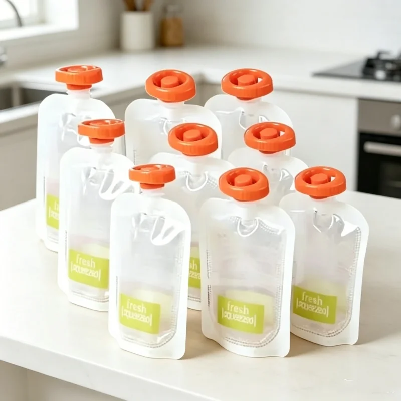Baby Food Organic - Bio-Baby-Nahrungspouches 50 Stück Tragbare Quetsch-Saftbeutel Aufbewahrungsbehälter
