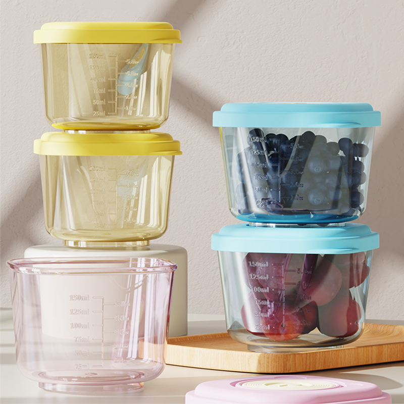 Baby Food Pouches Reusable - 6 Stück Aufbewahrungsbehälter für Babynahrung –