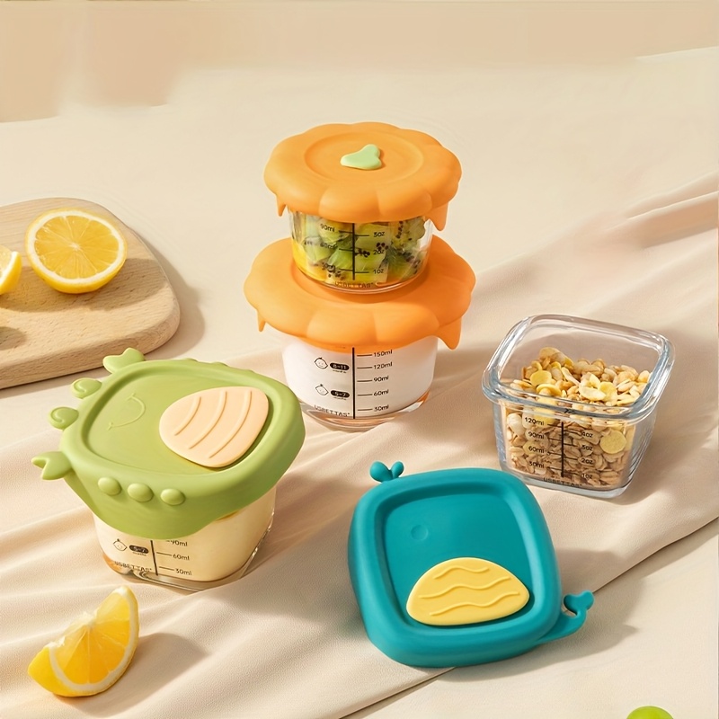 Baby Food Glass Containers - 120/180 ml Babynahrungsbehälter aus Glas mit