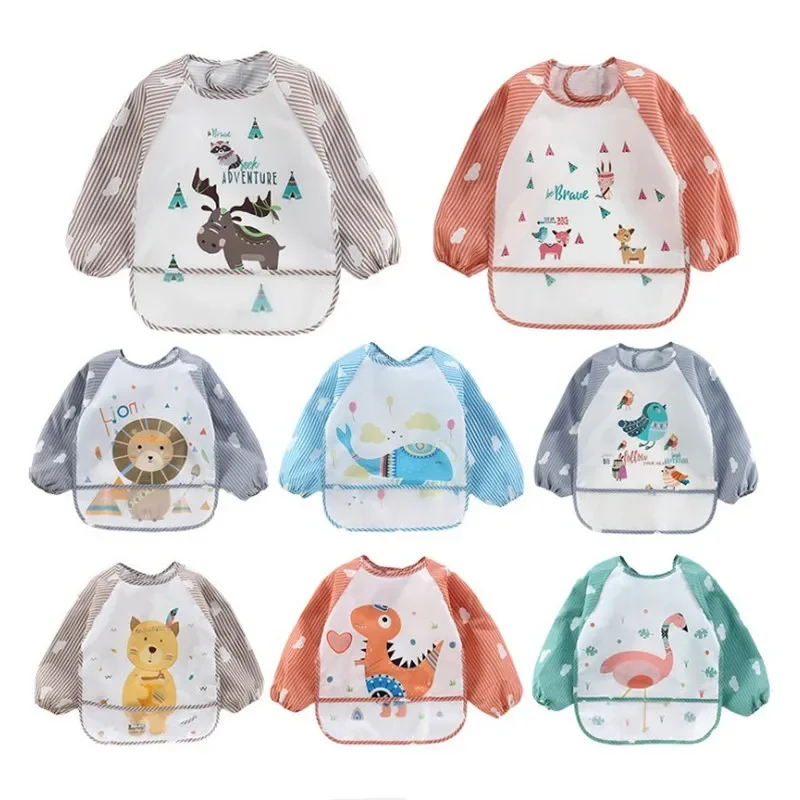 Bib Long Sleeve - For1-3Year Baby Langarm Schal Wasserdicht Kleinkind