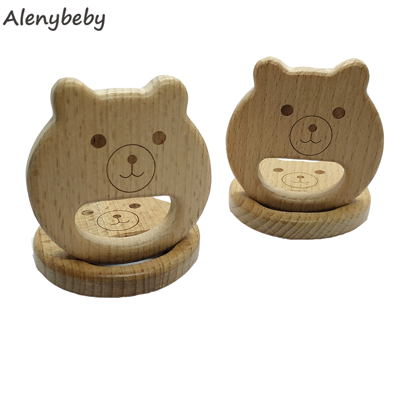 Baby Food Organic - Natürliche Holz Beißring Bär form anhänger