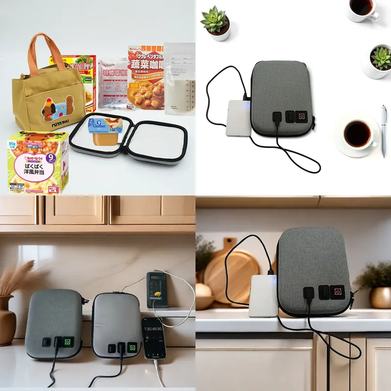 Baby Food Pouches Reusable - 【CHIMU HOME】 Tragbarer USB-betriebener Babynahrung-Pürierer für