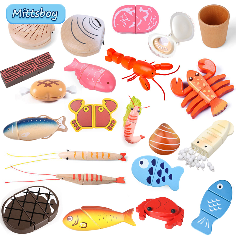 Baby Food Shrimp - Neue Montessori Simulation Tier Magnetische Spielen