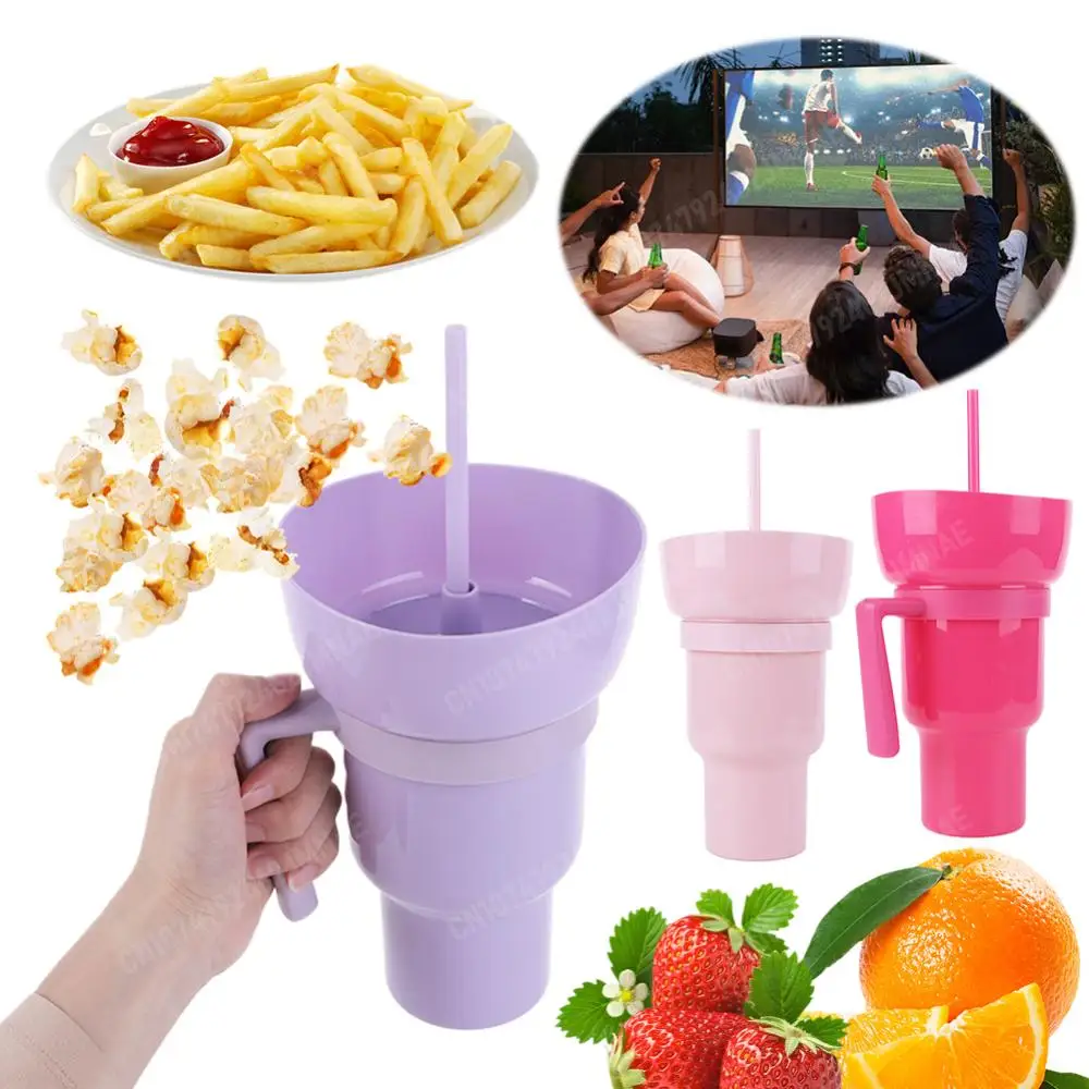 Snack Container Travel - 1000ml tragbarer Snack behälter Multifunktions-Stadion becher