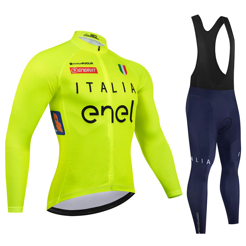 Bib Long Sleeve - Italia Neue Frühling und Herbst Team