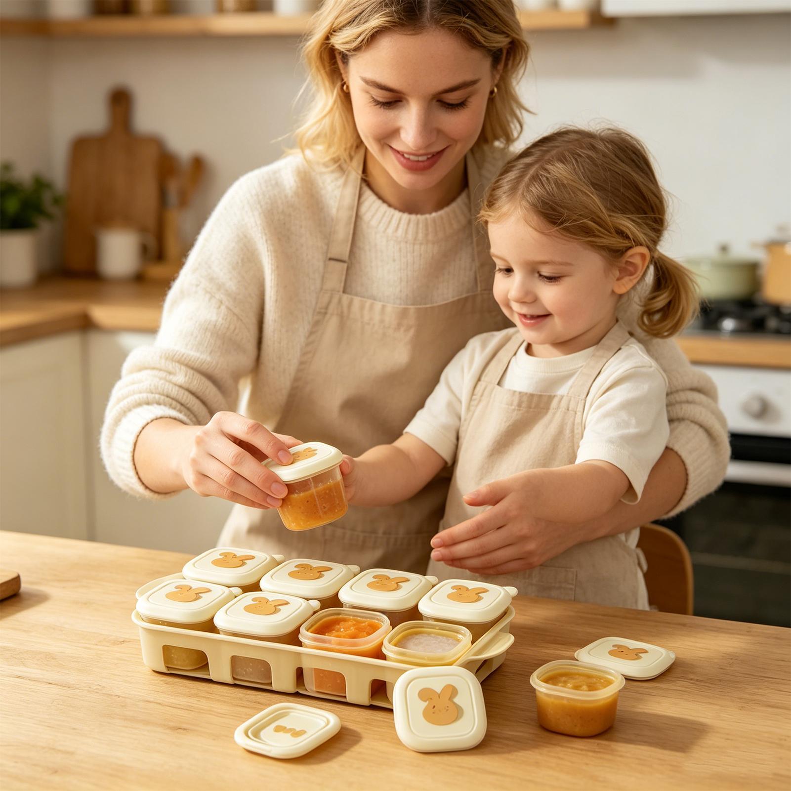 Würfelförmige Lebensmittel-Gef – Freezer Tray Baby Bewertung und Preis
