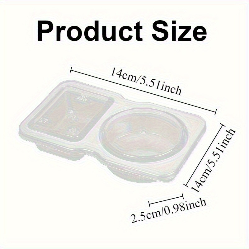 5/10/20PCS Doppel Fach Gewürz  – Snack Container Travel Bewertung und Preis