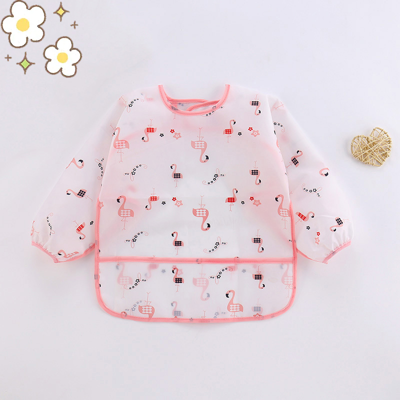 Baby-Silikon-Cartoon-Lätzchen, – Bib Long Sleeve Bewertung und Preis