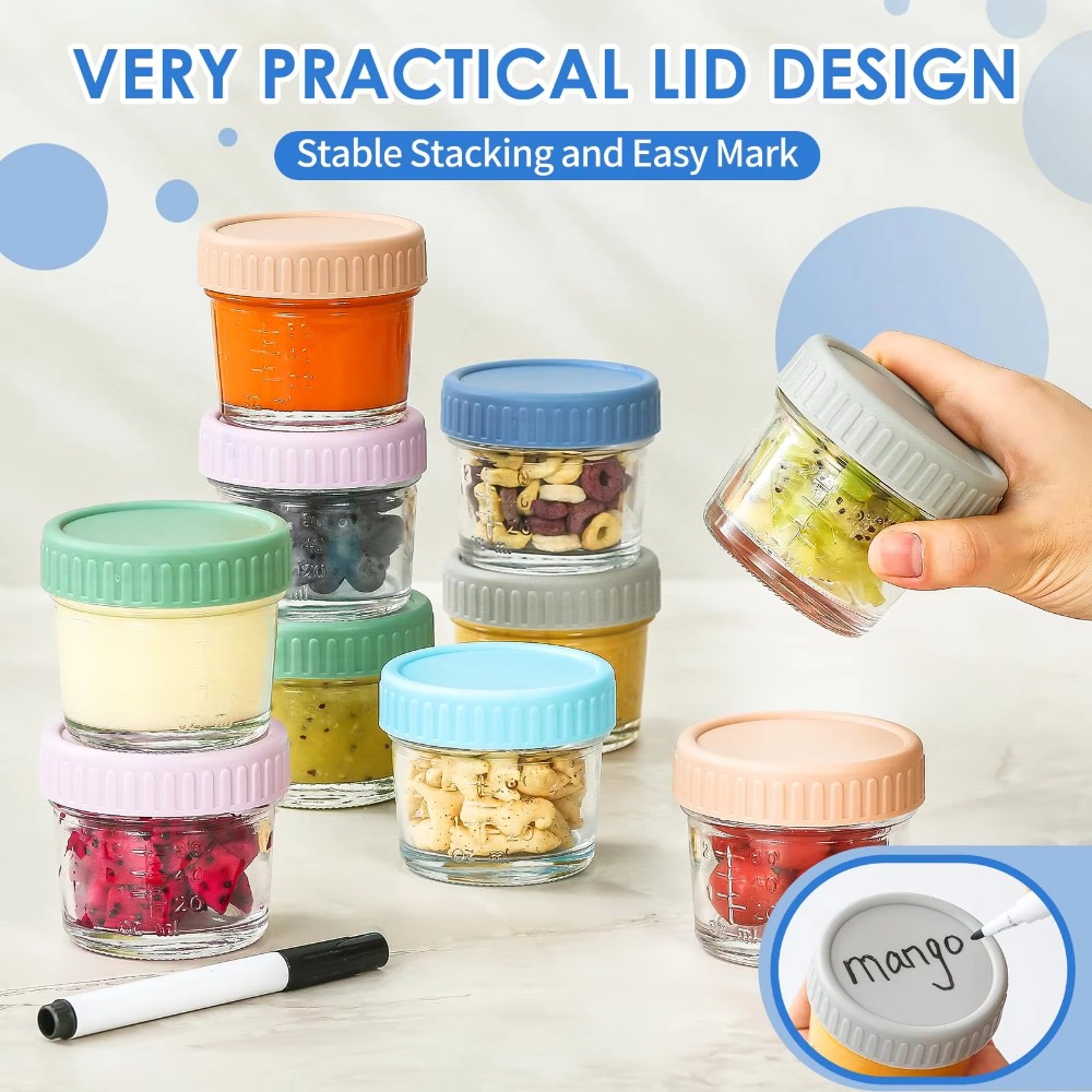 6 Stück Einmachglas aus Glas,  – Baby Food Glass Containers Bewertung und Preis