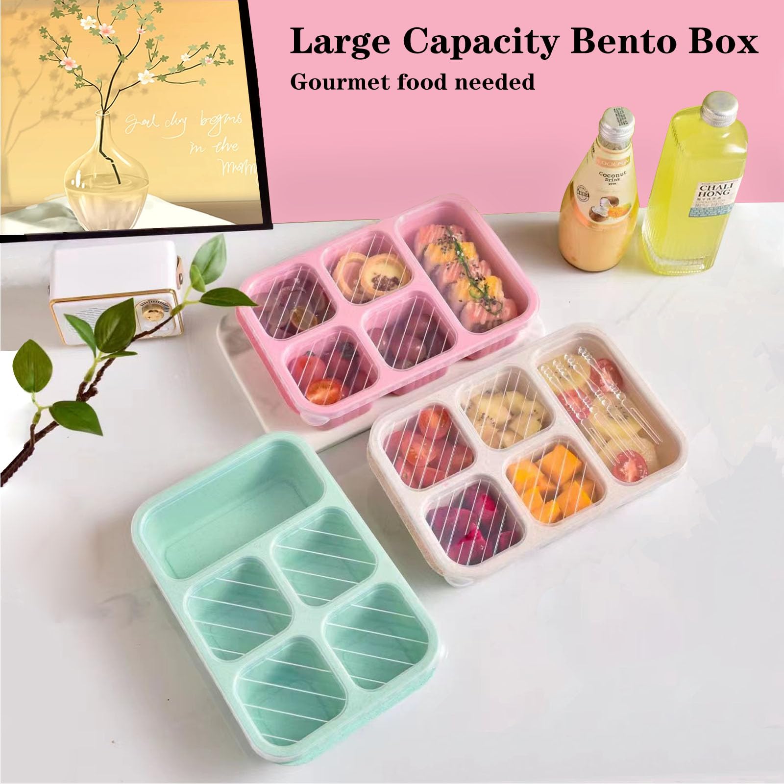 1 Stück, Bento-Lunchbox, geeig – Snack Container Travel Bewertung und Preis