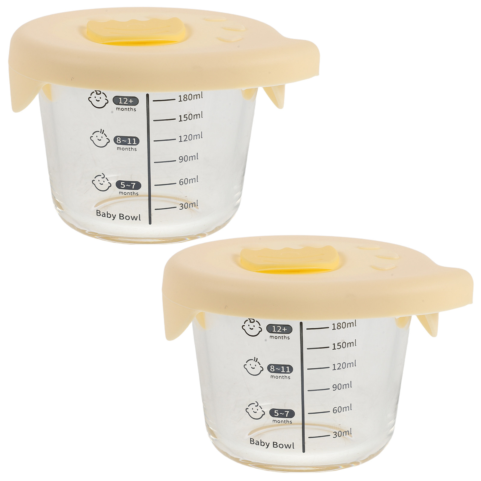 2 Stück Glas-Baby-Nahrungsaufb – Baby Food Glass Containers Bewertung und Preis
