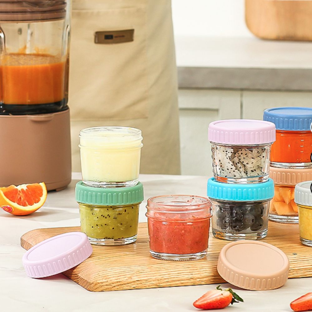 6 Stück Mehrzweck-Glas-Babynah – Baby Food Glass Containers Bewertung und Preis