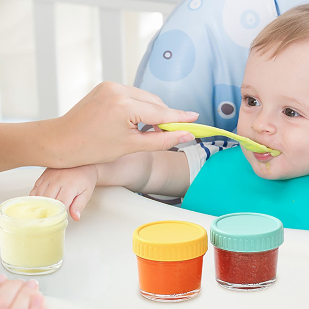 6 Stück Glas-Babynahrungsglas, – Baby Food Glass Containers Bewertung und Preis