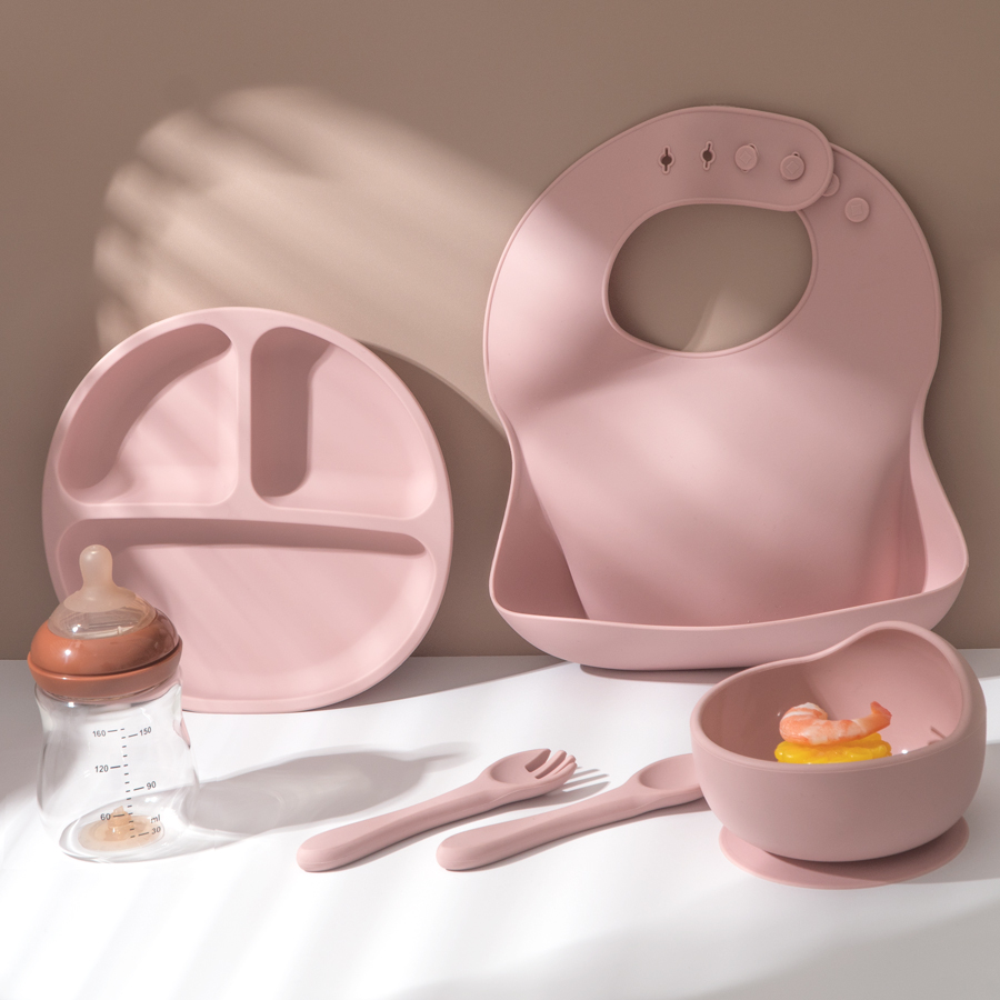 5Pcs Baby Silikon Fütterung Se – Baby Food Utensils Bewertung und Preis