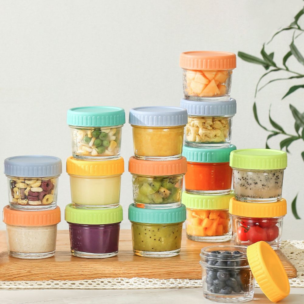 6 Stück Glas-Babynahrungsgläse – Baby Food Glass Containers Bewertung und Preis