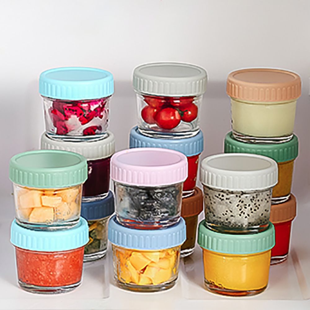 6 Stück Glas-Babynahrungsgläse – Baby Food Glass Containers Bewertung und Preis