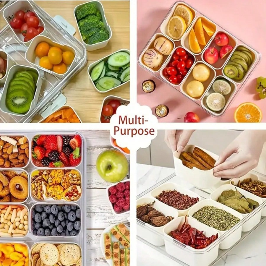 8-Fächer-Snackbehälter mit Dec – Snack Container Travel Bewertung und Preis