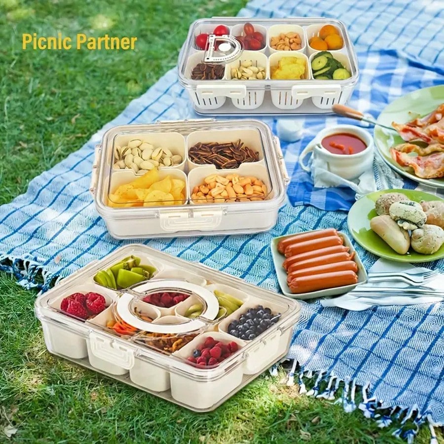8-Fächer-Snackbehälter mit Dec – Snack Container Travel Bewertung und Preis