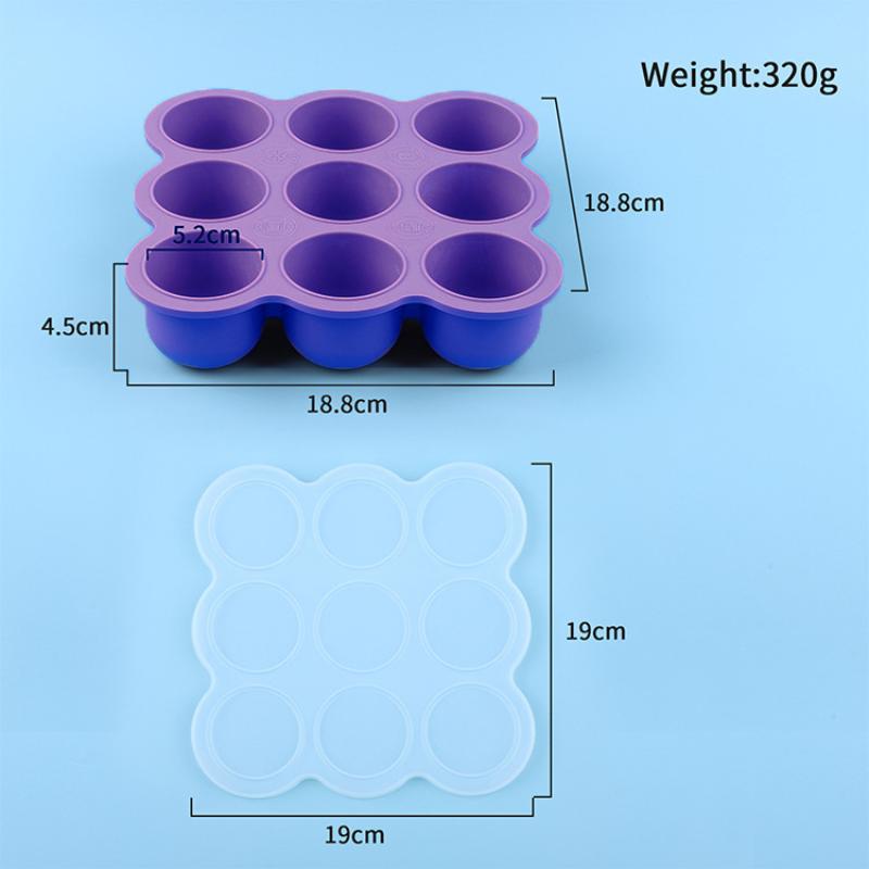 Baby-Nahrung Silikonbehälter 9 – Freezer Tray Baby Bewertung und Preis