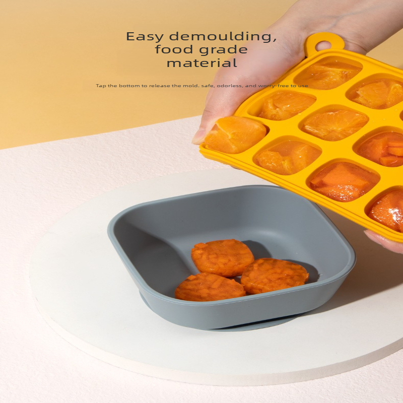Platin-Silikon Baby-Nahrungsmi – Freezer Tray Baby Bewertung und Preis