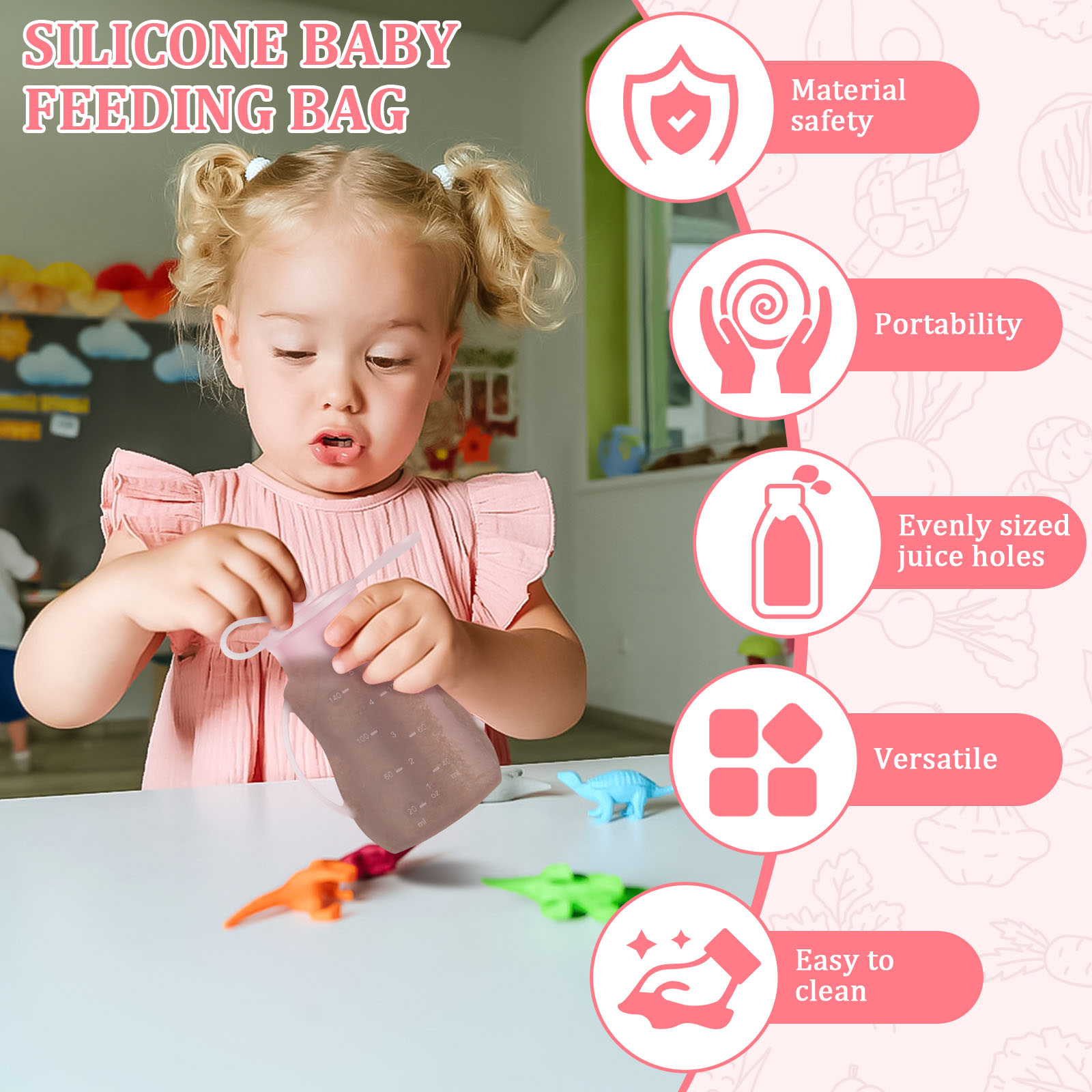 2 Stück Baby-Fütterungsbeutel, – Baby Food Pouches Reusable Bewertung und Preis