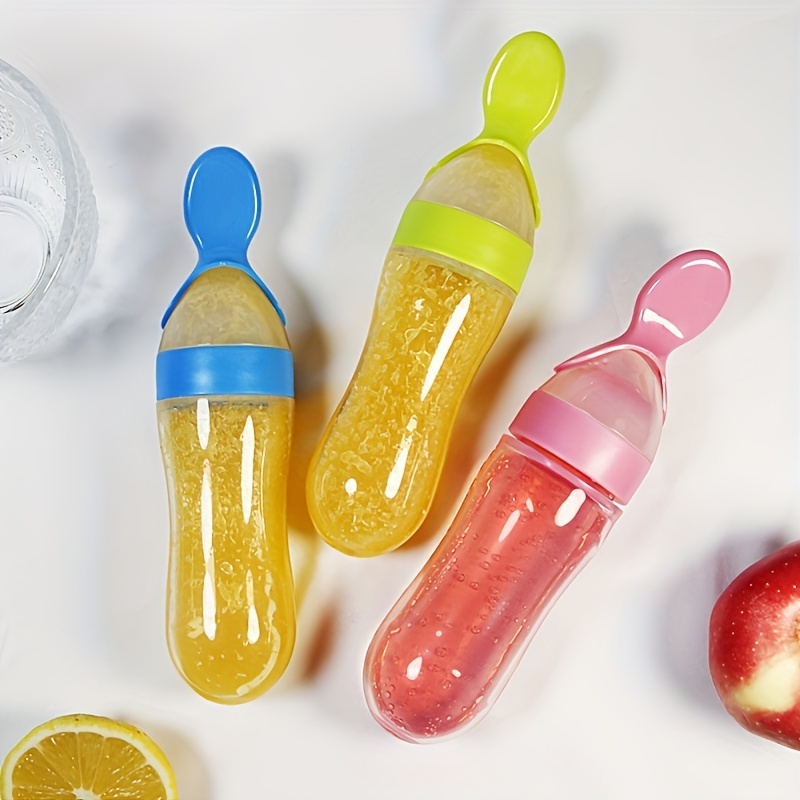 Baby-Fütterungs-Silikonflasche – Baby Food Utensils Bewertung und Preis