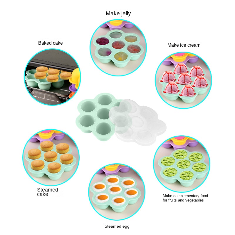 7-Loch Wiederverwendbare Silik – Freezer Tray Baby Bewertung und Preis
