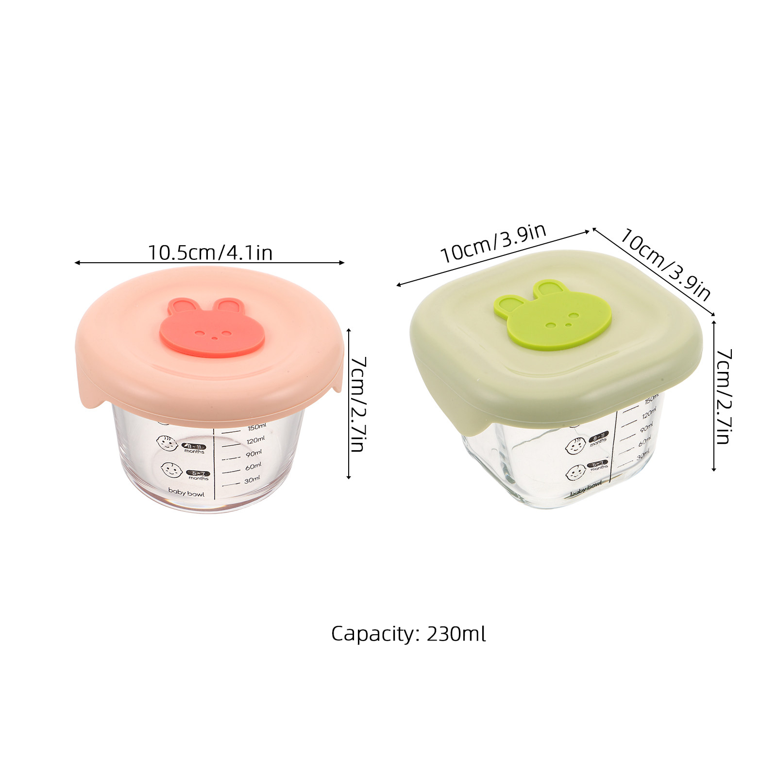 2 Stück Baby-Nahrungsaufbewahr – Baby Food Glass Containers Bewertung und Preis