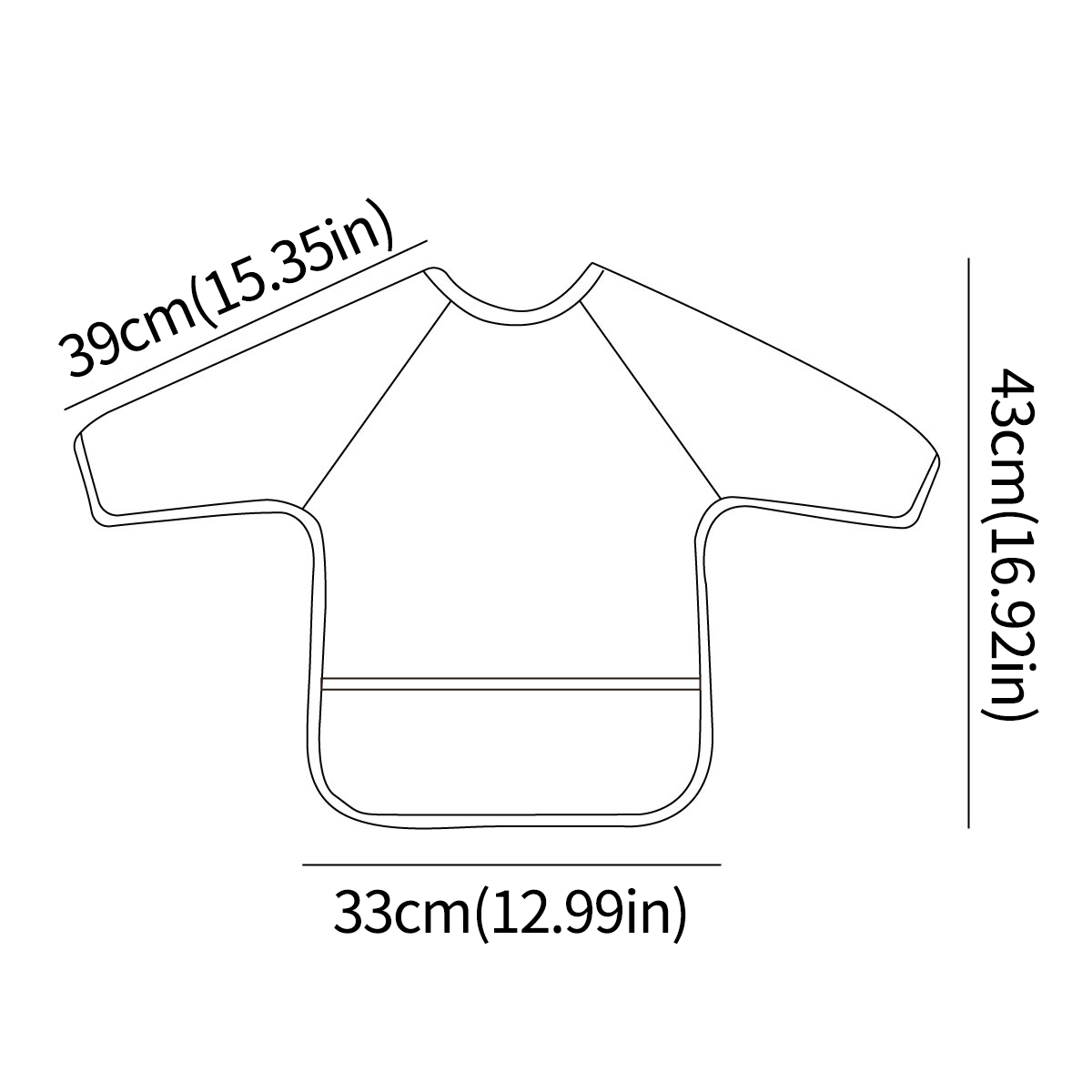 1 Stück wasserdichtes Baby-Lät – Bib Long Sleeve Bewertung und Preis