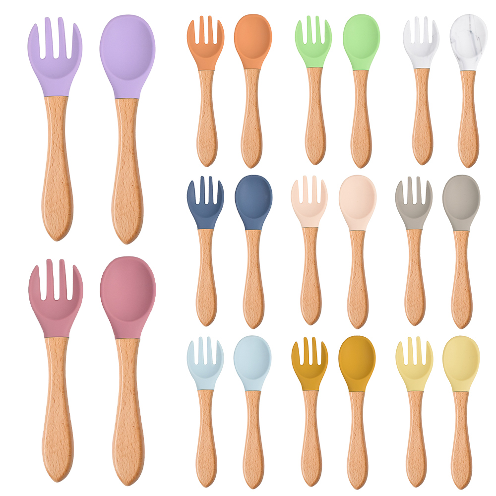 2 Teile/satz Baby Silikon Löff – Baby Food Utensils Bewertung und Preis