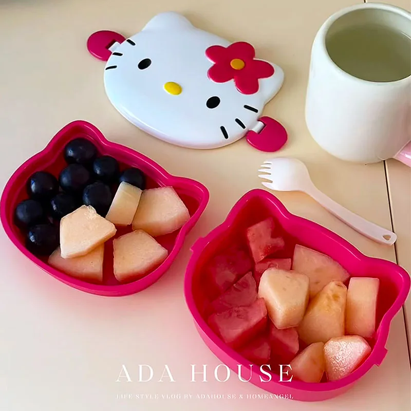 Niedliche Hello Kitty-förmige  – Snack Container Travel Bewertung und Preis