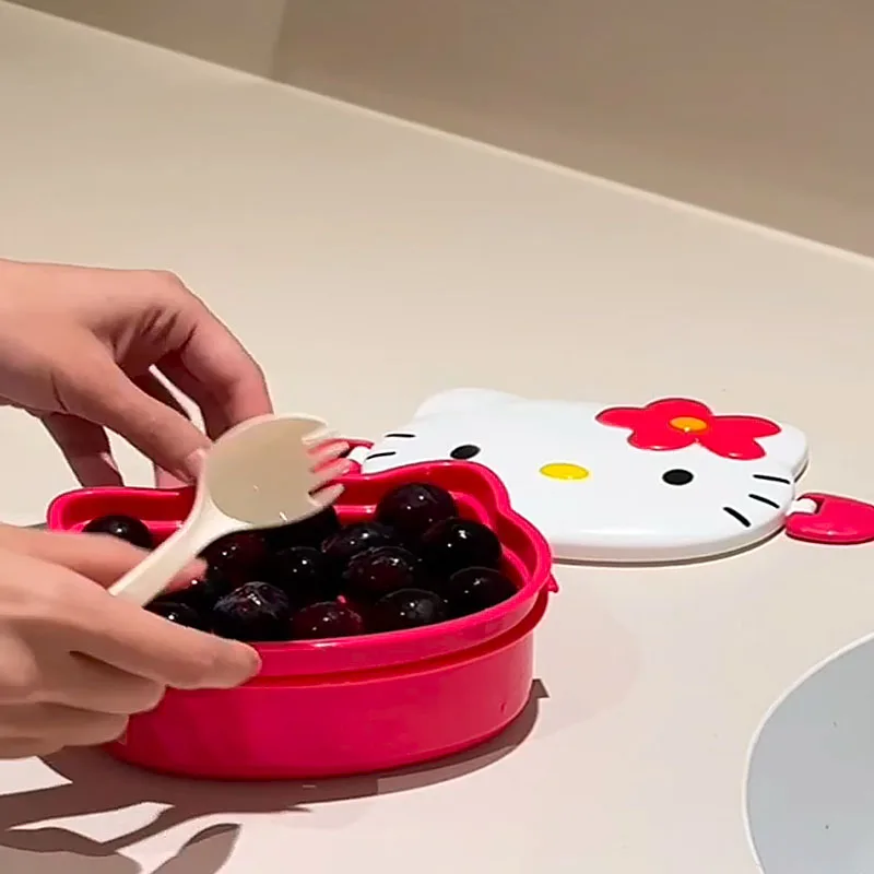 Niedliche Hello Kitty-förmige  – Snack Container Travel Bewertung und Preis