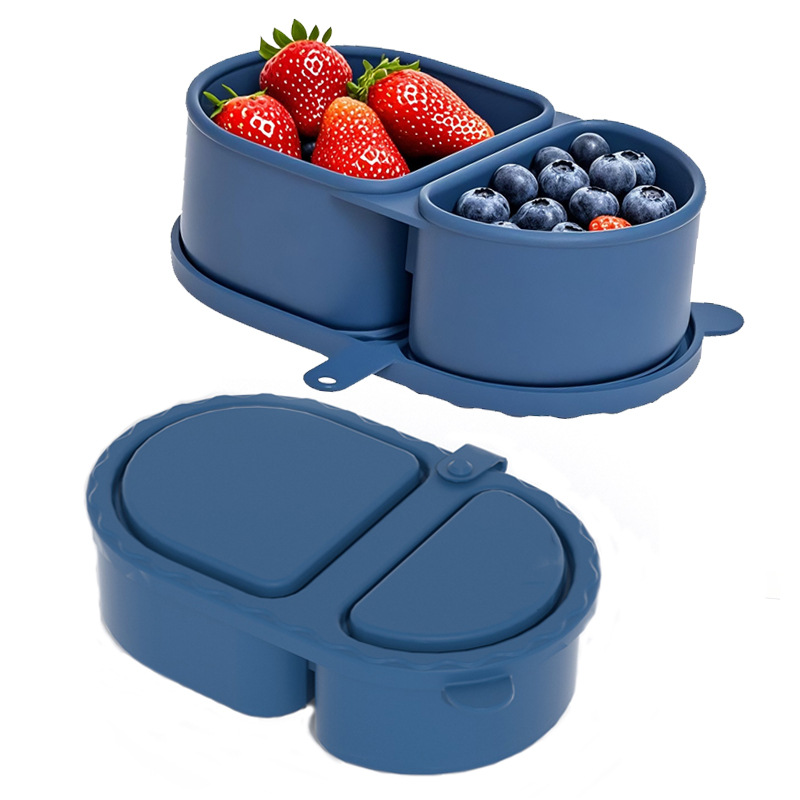 2-Fach Faltbarer Silikon-Sauce – Snack Container Travel Bewertung und Preis