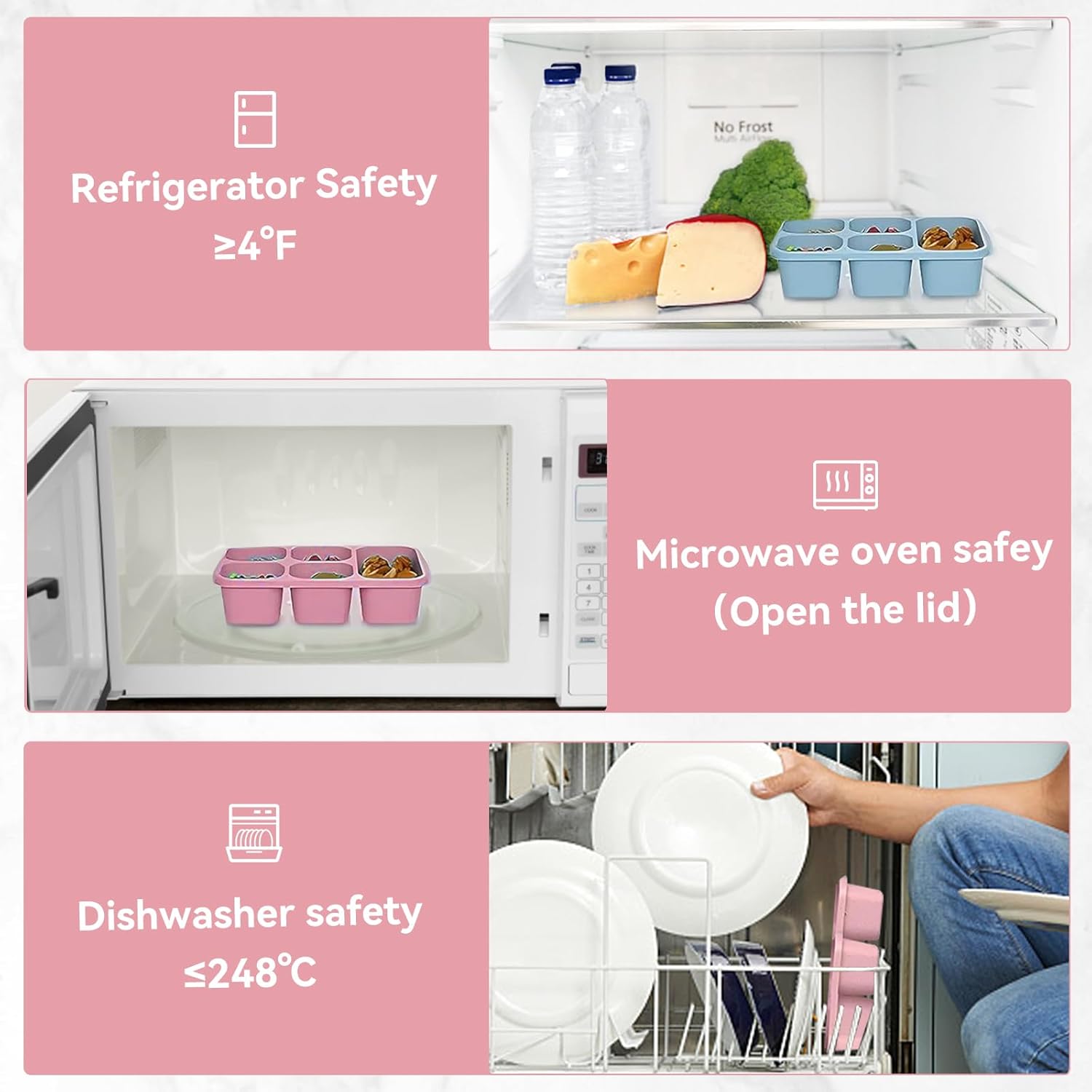 Bento-Lunchbox mit wiederverwe – Snack Container Travel Bewertung und Preis