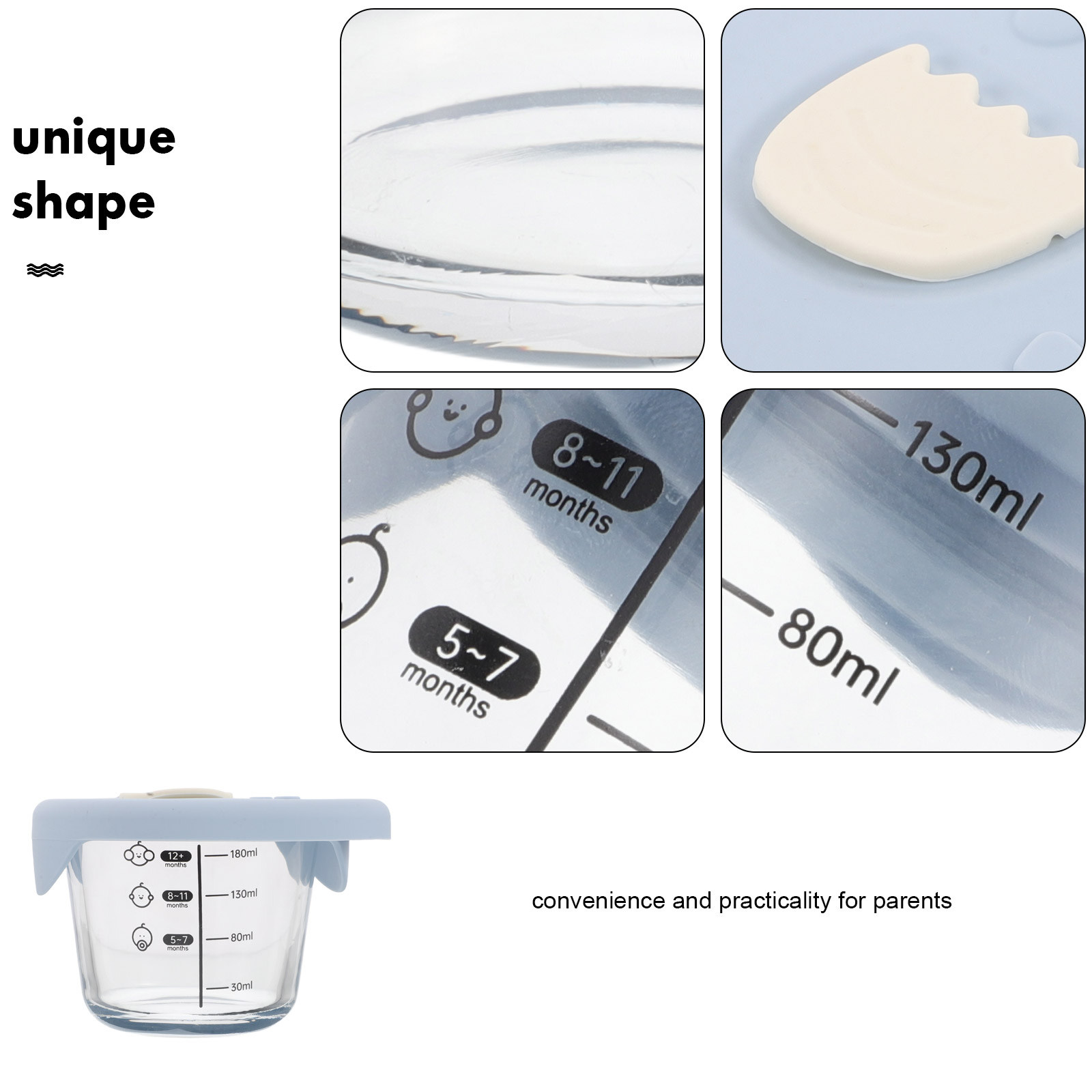 2 Stück Baby-Glasschüsseln, au – Baby Food Glass Containers Bewertung und Preis